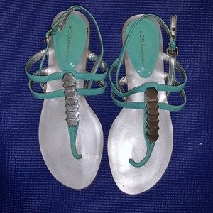 Aqua Ankle Strap Sandals by BCBG